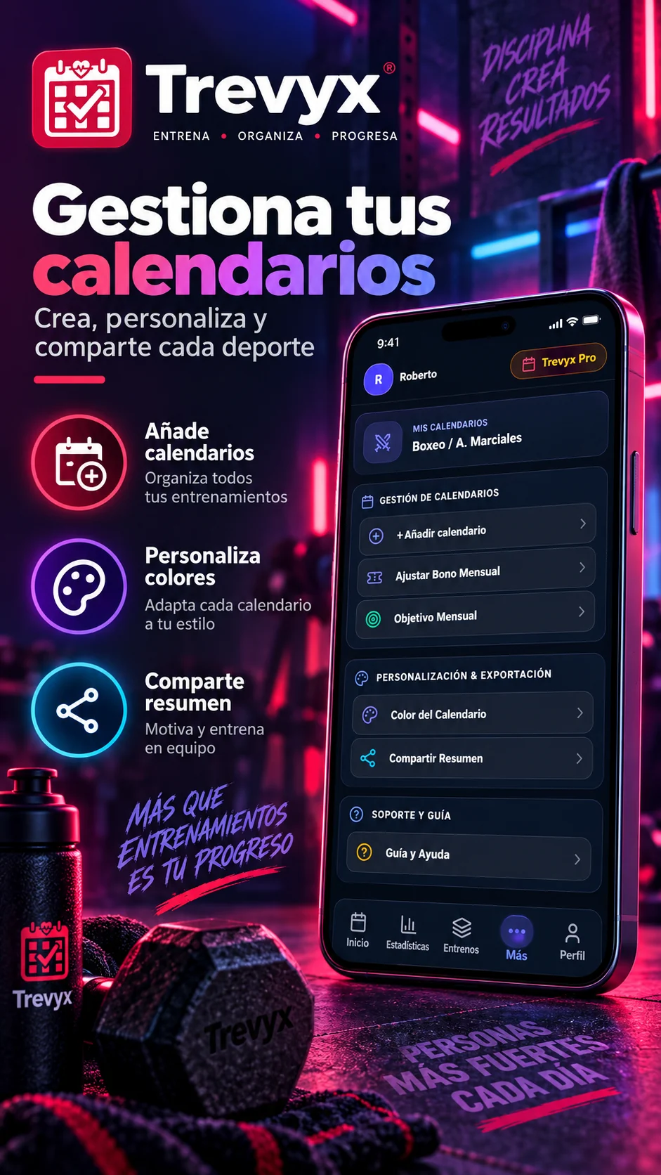 Póster de TREVYX sobre gestión de calendarios